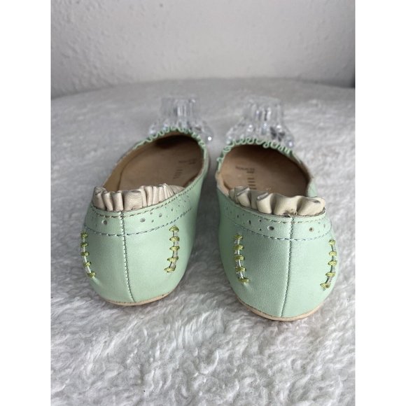 Terra Plana Womens Slip Ons Flats Green Ivory Leather Size EU 36 US 6 - Picture 5 of 13